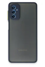 Newface Samsung Galaxy M52 5G Kılıf Montreal Silikon Kapak - Lacivert