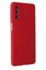 Newface Samsung Galaxy M52 5G Kılıf Nano içi Kadife Silikon - Kırmızı - Görsel 2