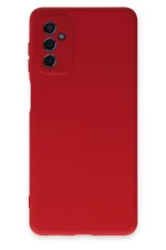 Newface Samsung Galaxy M52 5G Kılıf Nano içi Kadife Silikon - Kırmızı