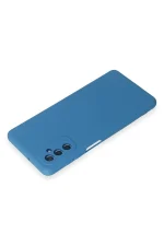 Newface Samsung Galaxy M52 5G Kılıf Nano içi Kadife Silikon - Mavi - Görsel 3