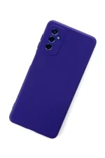 Newface Samsung Galaxy M52 5G Kılıf Nano içi Kadife Silikon - Mor - Görsel 3