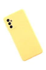 Newface Samsung Galaxy M52 5G Kılıf Nano içi Kadife Silikon - Sarı - Görsel 2