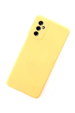 Newface Samsung Galaxy M52 5G Kılıf Nano içi Kadife Silikon - Sarı - Görsel 3