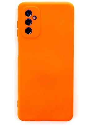 Newface Samsung Galaxy M52 5G Kılıf Nano içi Kadife Silikon - Turuncu