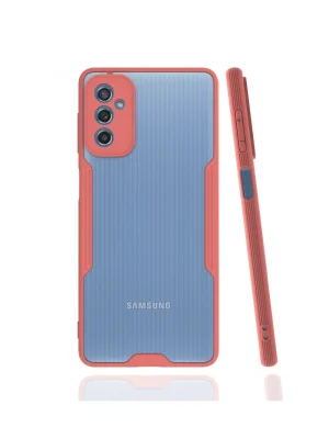 Newface Samsung Galaxy M52 5G Kılıf Platin Silikon - Pembe