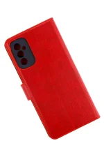 Newface Samsung Galaxy M52 5G Kılıf Trend S Plus Kapaklı Kılıf - Kırmızı - Görsel 2