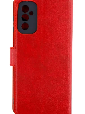 Newface Samsung Galaxy M52 5G Kılıf Trend S Plus Kapaklı Kılıf - Kırmızı