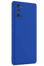 Newface Samsung Galaxy Note 20 Kılıf First Silikon - Mavi