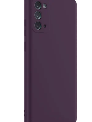 Newface Samsung Galaxy Note 20 Kılıf First Silikon - Mürdüm
