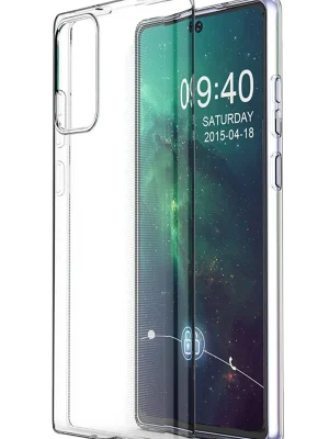 Newface Samsung Galaxy Note 20 Kılıf Lüx Şeffaf Silikon