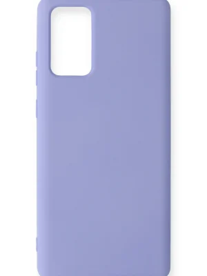 Newface Samsung Galaxy Note 20 Kılıf Nano içi Kadife Silikon - Lila