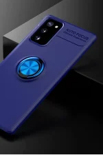 Newface Samsung Galaxy Note 20 Kılıf Range Yüzüklü Silikon - Mavi - Görsel 2