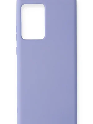 Newface Samsung Galaxy Note 20 Ultra Kılıf Nano içi Kadife Silikon - Lila