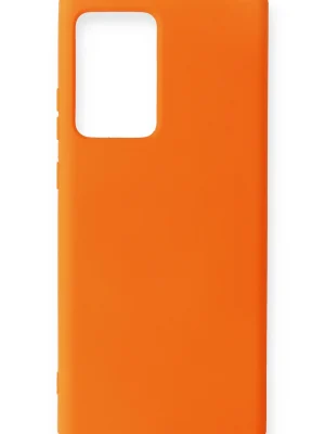 Newface Samsung Galaxy Note 20 Ultra Kılıf Nano içi Kadife Silikon - Turuncu