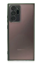 Newface Samsung Galaxy Note 20 Ultra Kılıf Razer Lensli Silikon - Yeşil - Görsel 2