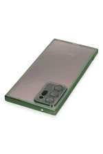 Newface Samsung Galaxy Note 20 Ultra Kılıf Razer Lensli Silikon - Yeşil - Görsel 3
