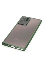 Newface Samsung Galaxy Note 20 Ultra Kılıf Razer Lensli Silikon - Yeşil - Görsel 4