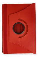 Newface Samsung Galaxy P610 Tab S6 Lite 10.4 Kılıf 360 Tablet Deri Kılıf - Kırmızı - Görsel 2