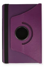 Newface Samsung Galaxy P610 Tab S6 Lite 10.4 Kılıf 360 Tablet Deri Kılıf - Mürdüm - Görsel 2