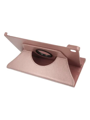 Newface Samsung Galaxy P610 Tab S6 Lite 10.4 Kılıf 360 Tablet Deri Kılıf - Rose Gold