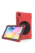 Newface Samsung Galaxy P610 Tab S6 Lite 10.4 Kılıf Amazing Tablet Kapak - Kırmızı - Görsel 4