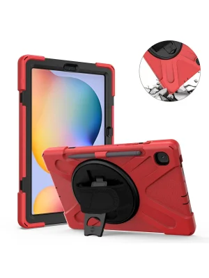 Newface Samsung Galaxy P610 Tab S6 Lite 10.4 Kılıf Amazing Tablet Kapak - Kırmızı