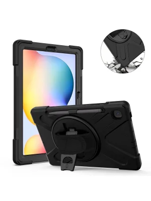 Newface Samsung Galaxy P610 Tab S6 Lite 10.4 Kılıf Amazing Tablet Kapak - Siyah