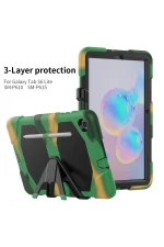 Newface Samsung Galaxy P610 Tab S6 Lite 10.4 Kılıf Griffin Tablet Kapak - Kamuflaj - Görsel 2