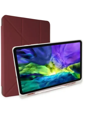 Newface Samsung Galaxy P610 Tab S6 Lite 10.4 Kılıf Kalemlikli Mars Tablet Kılıfı - Mor