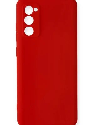 Newface Samsung Galaxy S20 FE Kılıf Nano içi Kadife Silikon - Kırmızı