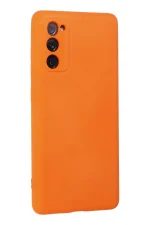 Newface Samsung Galaxy S20 FE Kılıf Nano içi Kadife Silikon - Turuncu - Görsel 2