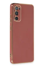 Newface Samsung Galaxy S20 FE Kılıf Volet Silikon - Kırmızı - Görsel 2