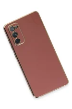 Newface Samsung Galaxy S20 FE Kılıf Volet Silikon - Kırmızı - Görsel 3