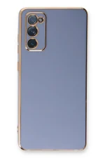 Newface Samsung Galaxy S20 FE Kılıf Volet Silikon - Mavi - Görsel 2