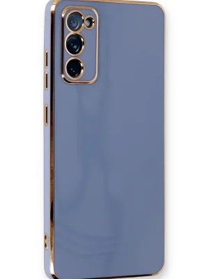 Newface Samsung Galaxy S20 FE Kılıf Volet Silikon - Mavi