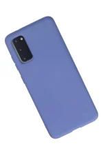 Newface Samsung Galaxy S20 Kılıf Nano içi Kadife Silikon - Lila - Görsel 2
