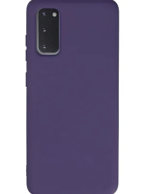 Newface Samsung Galaxy S20 Kılıf Nano içi Kadife Silikon - Mor