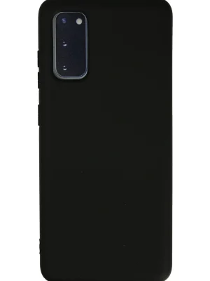 Newface Samsung Galaxy S20 Kılıf Nano içi Kadife Silikon - Siyah