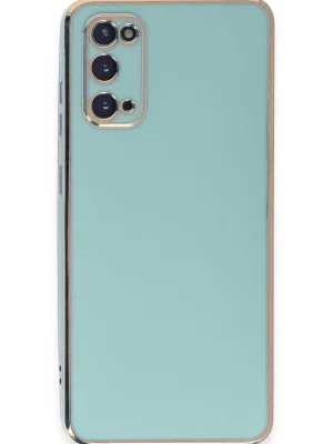 Newface Samsung Galaxy S20 Kılıf Volet Silikon - Açık Yeşil