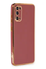 Newface Samsung Galaxy S20 Kılıf Volet Silikon - Kırmızı - Görsel 2