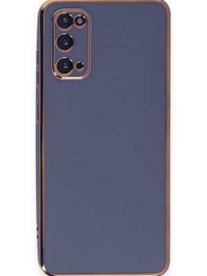 Newface Samsung Galaxy S20 Kılıf Volet Silikon - Mavi