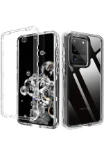 Newface Samsung Galaxy S20 Plus Kılıf Lüx Şeffaf Silikon - Görsel 2