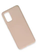 Newface Samsung Galaxy S20 Plus Kılıf Nano içi Kadife Silikon - Pudra - Görsel 2