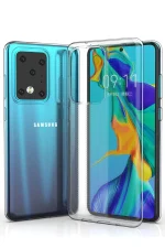 Newface Samsung Galaxy S20 Ultra Kılıf Lüx Şeffaf Silikon