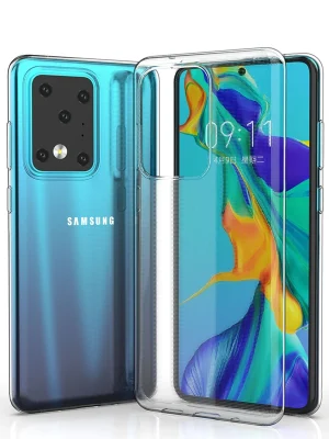 Newface Samsung Galaxy S20 Ultra Kılıf Lüx Şeffaf Silikon