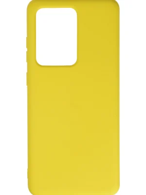 Newface Samsung Galaxy S20 Ultra Kılıf Nano içi Kadife Silikon - Sarı