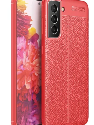 Newface Samsung Galaxy S21 FE Kılıf Auto Focus Kapak - Kırmızı