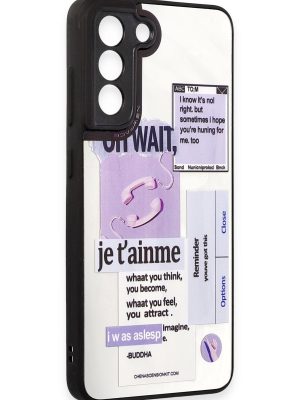 Newface Samsung Galaxy S21 FE Kılıf Mirror Desenli Kapak - Mirror - 4