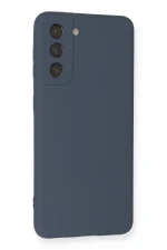 Newface Samsung Galaxy S21 Kılıf Nano içi Kadife Silikon - Gri - Görsel 2