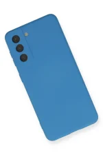 Newface Samsung Galaxy S21 Kılıf Nano içi Kadife Silikon - Mavi - Görsel 3